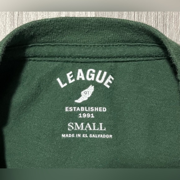 League - Green Baylor University Shirt - Green/Yellow/White - Sz Small - Picture 8 of 10